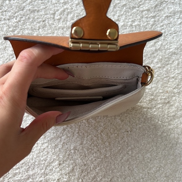 Michael Kors white and brown leather mini bag - Picture 4 of 6